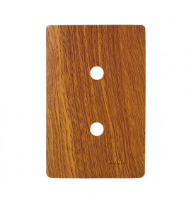 Placa p/ 2 Furos 4x2 - Novara Cumaru